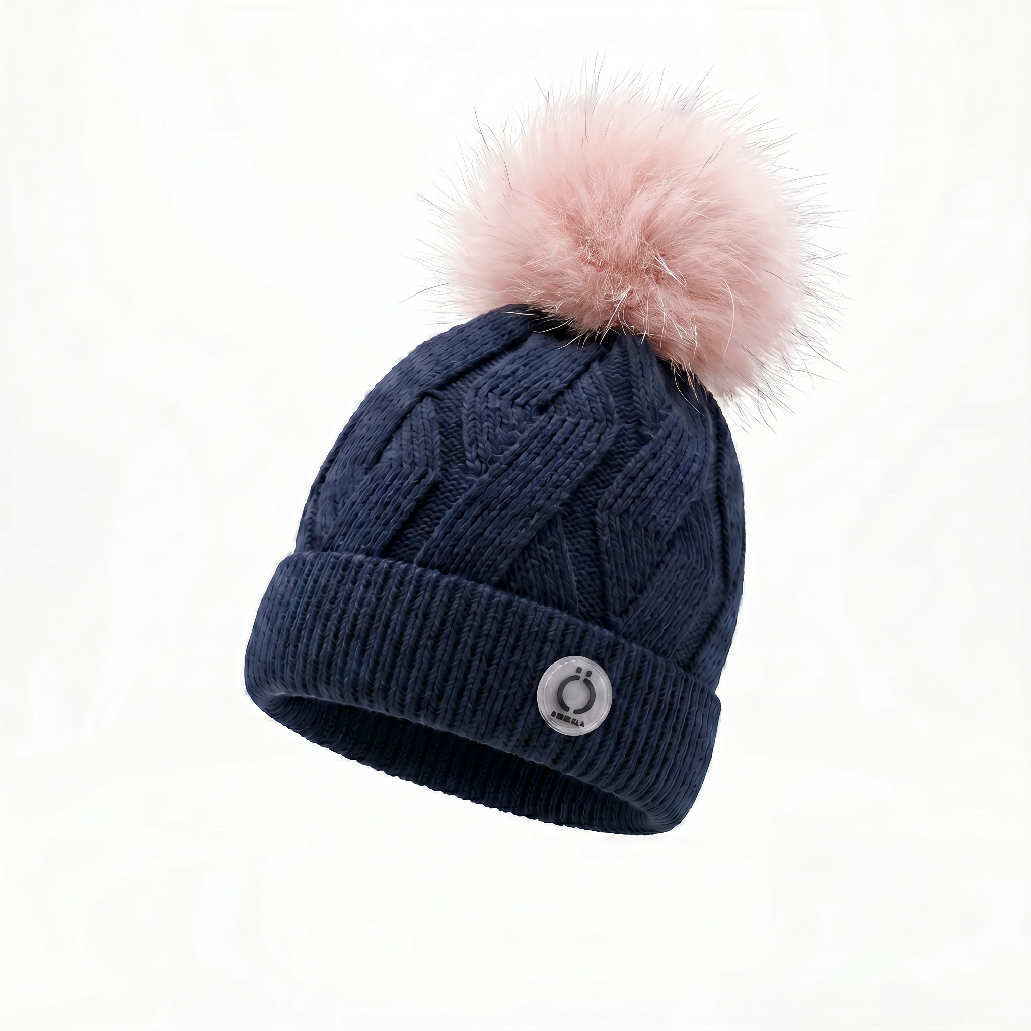 Navy PomPom Tuque